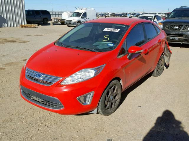 3FADP4CJ1CM106943 - 2012 FORD FIESTA SEL RED photo 2