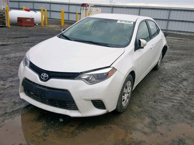 5YFBPRHE3EP024525 - 2014 TOYOTA COROLLA EC WHITE photo 2