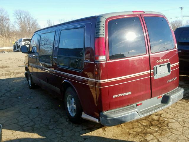 1GBFG15M021190617 - 2002 CHEVROLET EXPRESS G1 BURGUNDY photo 3