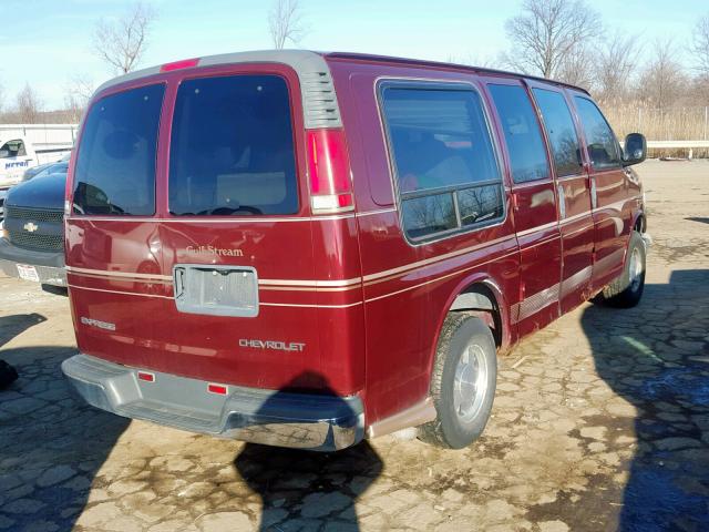 1GBFG15M021190617 - 2002 CHEVROLET EXPRESS G1 BURGUNDY photo 4