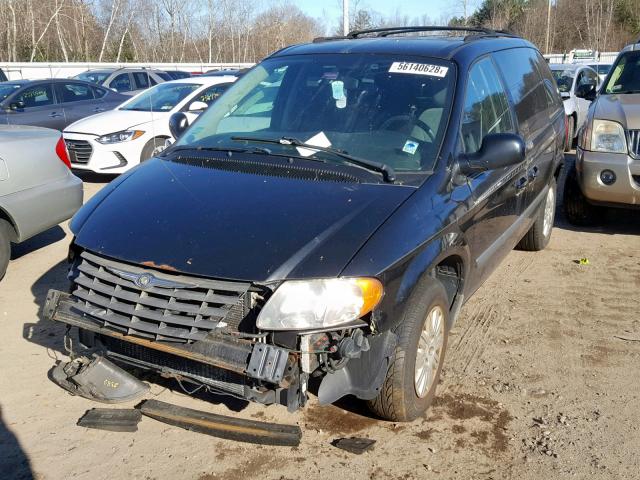 1A4GP45R46B608264 - 2006 CHRYSLER TOWN & COU BLACK photo 2