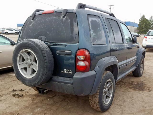 1J4GL38K55W726710 - 2005 JEEP LIBERTY RE GREEN photo 4