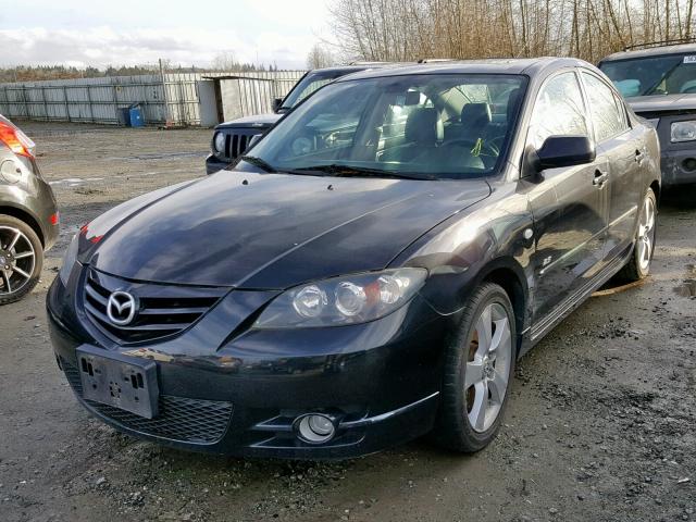 JM1BK323761403522 - 2006 MAZDA 3 S BLACK photo 2