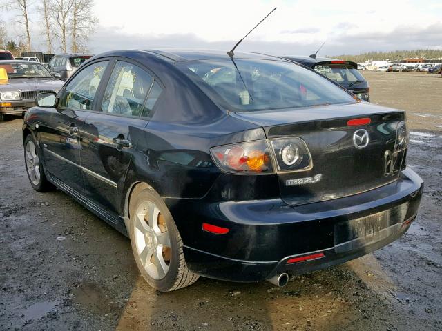 JM1BK323761403522 - 2006 MAZDA 3 S BLACK photo 3