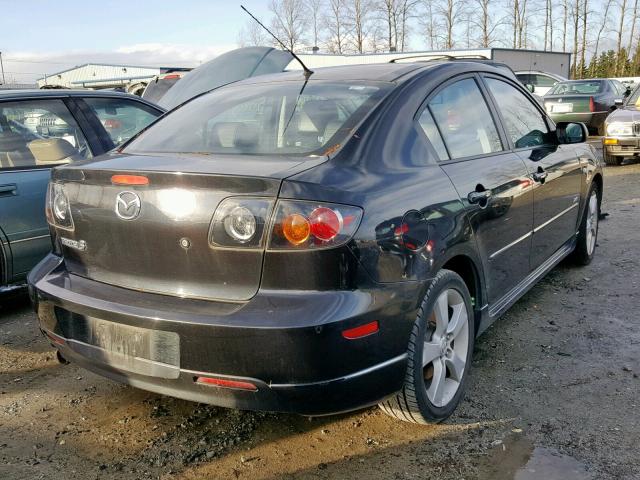 JM1BK323761403522 - 2006 MAZDA 3 S BLACK photo 4