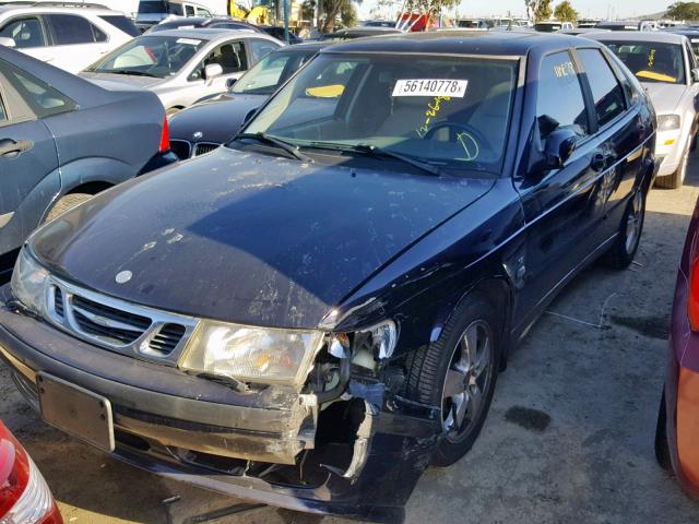 YS3DF58K122002763 - 2002 SAAB 9-3 SE BLUE photo 2