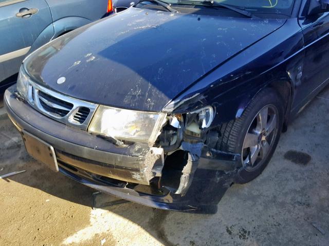 YS3DF58K122002763 - 2002 SAAB 9-3 SE BLUE photo 9