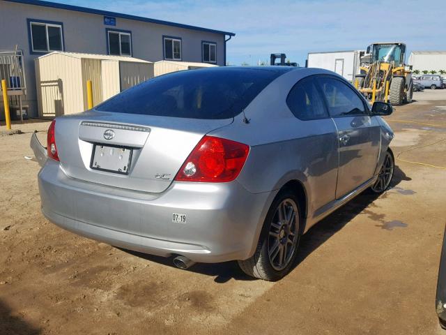 JTKDE177870181458 - 2007 TOYOTA SCION TC ვერცხლისფერი ფოტო 4
