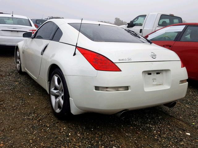 JN1AZ34D06M305267 - 2006 NISSAN 350Z COUPE WHITE photo 3