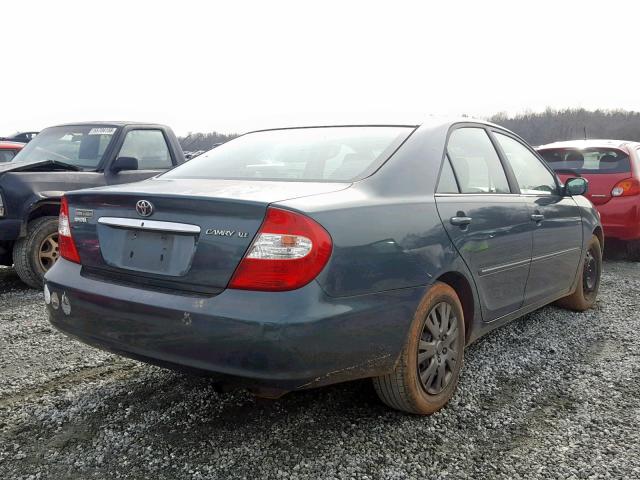 4T1BE32K92U603496 - 2002 TOYOTA CAMRY LE GREEN photo 4