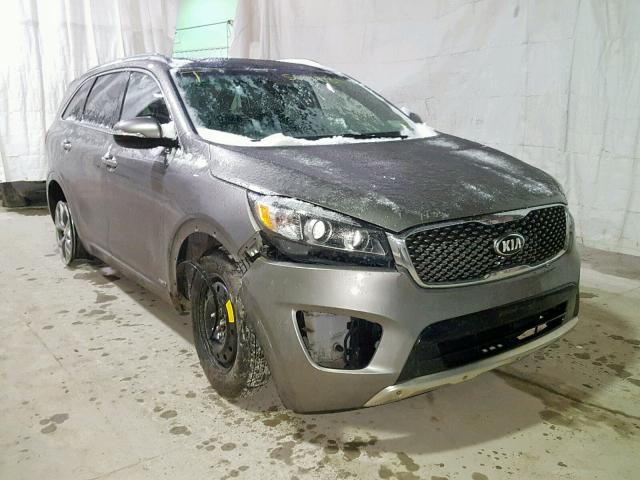 5XYPKDA14GG032736 - 2016 KIA SORENTO SX GRAY photo 1