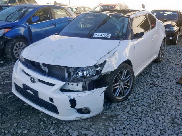 JTKJF5C72D3059458 - 2013 TOYOTA SCION TC WHITE photo 2