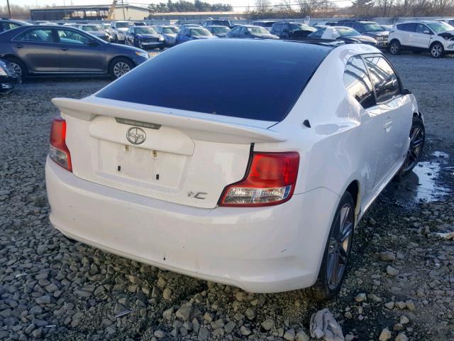 JTKJF5C72D3059458 - 2013 TOYOTA SCION TC WHITE photo 4