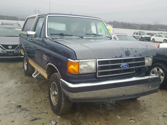 1FMEU15H6MLA51257 - 1991 FORD BRONCO U10 BLUE photo 1