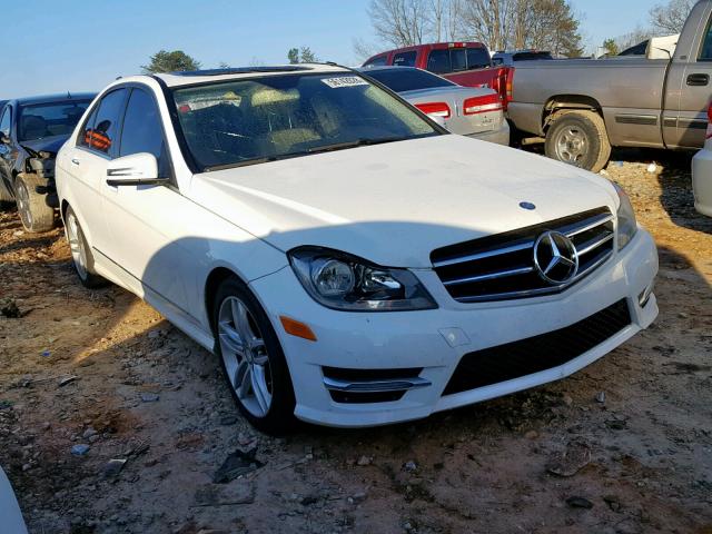 WDDGF4HB0ER315318 - 2014 MERCEDES-BENZ C 250 WHITE photo 1