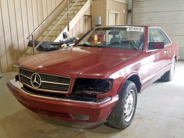 WDBCA44D2FA101167 - 1985 MERCEDES-BENZ 500 SEC RED photo 2