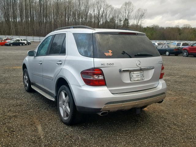 4JGBB75E57A245988 - 2007 MERCEDES-BENZ ML 500 SILVER photo 3