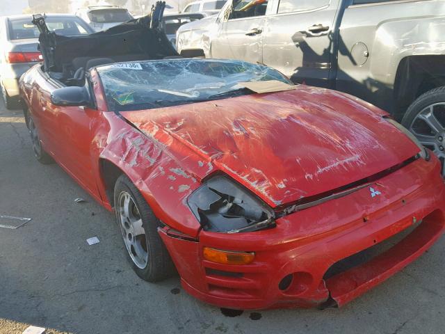 4A3AE45G63E193245 - 2003 MITSUBISHI ECLIPSE SP RED photo 1