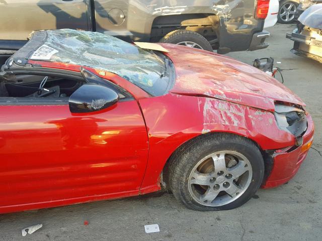 4A3AE45G63E193245 - 2003 MITSUBISHI ECLIPSE SP RED photo 9