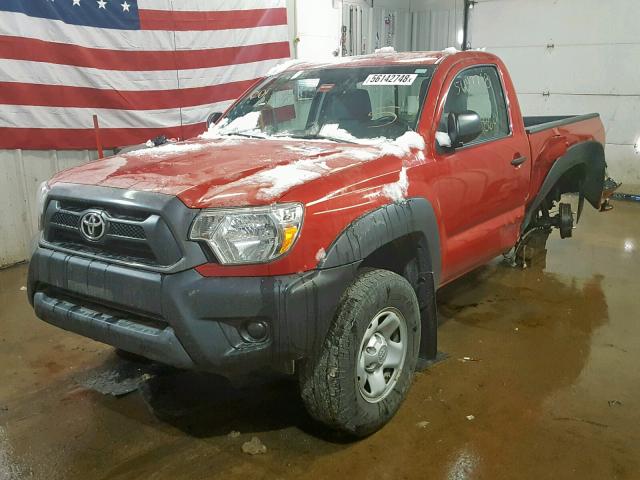 5TFPX4EN7EX020055 - 2014 TOYOTA TACOMA RED photo 2