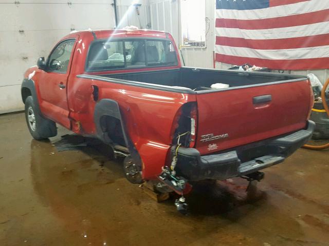 5TFPX4EN7EX020055 - 2014 TOYOTA TACOMA RED photo 3