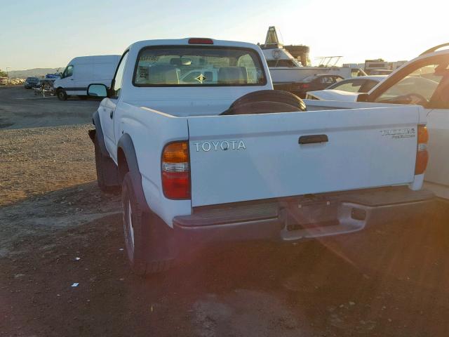 5TENM92N74Z445512 - 2004 TOYOTA TACOMA PRE WHITE photo 3