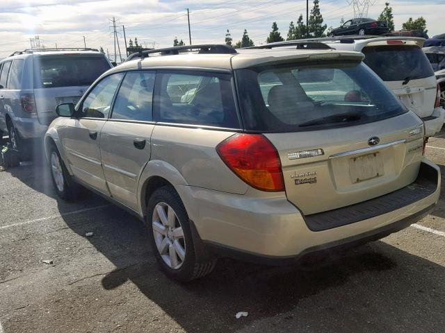 4S4BP61C567312794 - 2006 SUBARU LEGACY OUT TAN photo 3