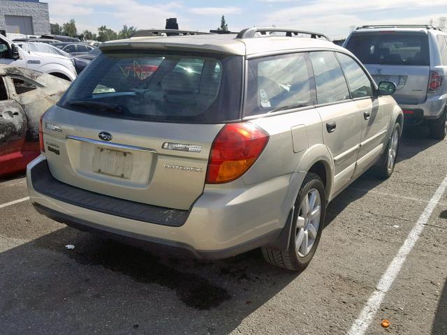 4S4BP61C567312794 - 2006 SUBARU LEGACY OUT TAN photo 4