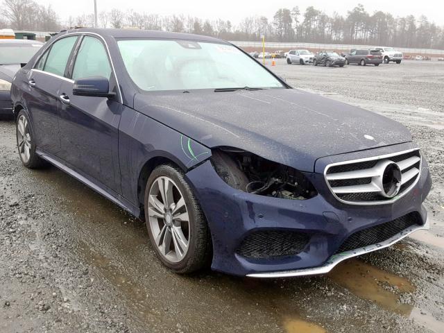 WDDHF5KBXEA844941 - 2014 MERCEDES-BENZ E 350 BLUE photo 1