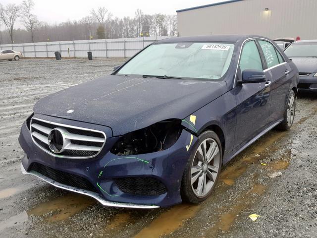 WDDHF5KBXEA844941 - 2014 MERCEDES-BENZ E 350 BLUE photo 2