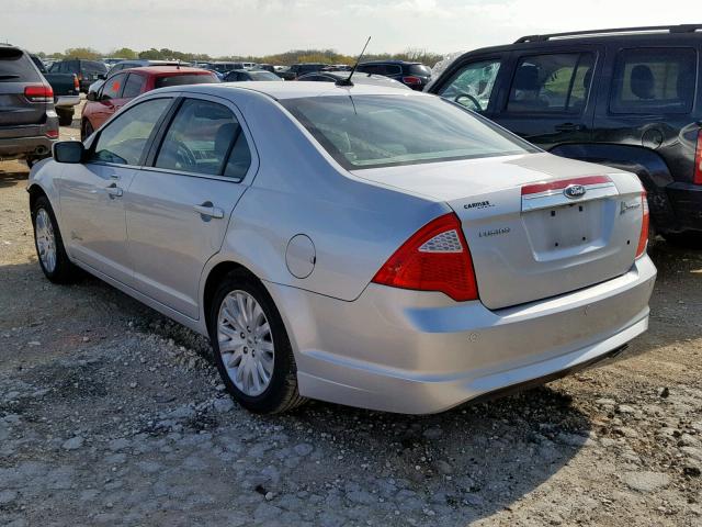 3FADP0L32CR310065 - 2012 FORD FUSION HYB SILVER photo 3