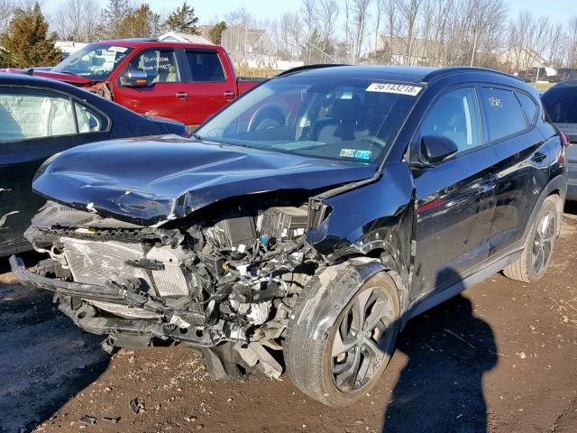 KM8J3CA21HU581070 - 2017 HYUNDAI TUCSON LIM BLACK photo 2