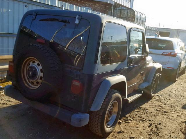 1J4FY29P1VP522305 - 1997 JEEP WRANGLER / BLUE photo 4