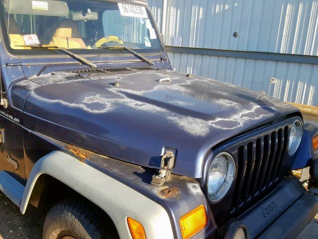 1J4FY29P1VP522305 - 1997 JEEP WRANGLER / BLUE photo 9