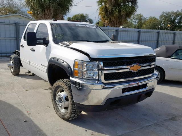 1GC4K0C81EF125719 - 2014 CHEVROLET 3500 HD WHITE photo 1