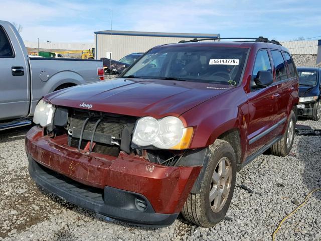 1J8GS48K99C517758 - 2009 JEEP GRAND CHER RED photo 2