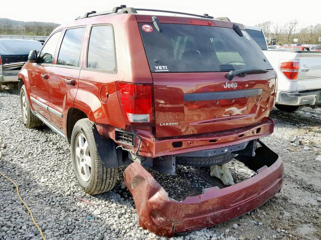 1J8GS48K99C517758 - 2009 JEEP GRAND CHER RED photo 3