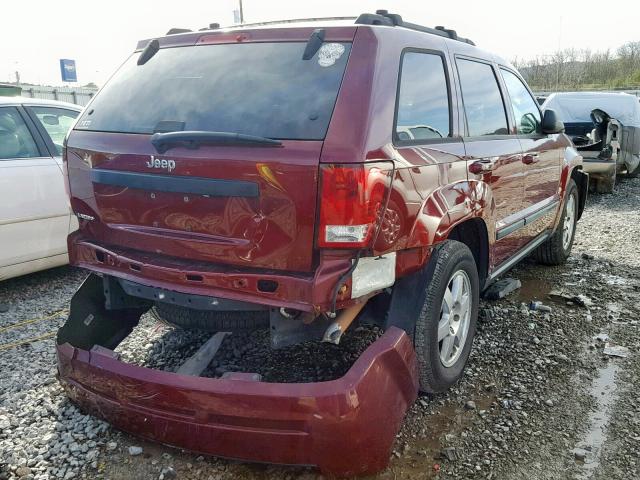 1J8GS48K99C517758 - 2009 JEEP GRAND CHER RED photo 4