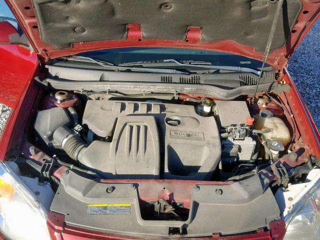 1G2AL18F387243030 - 2008 PONTIAC G5 RED photo 7