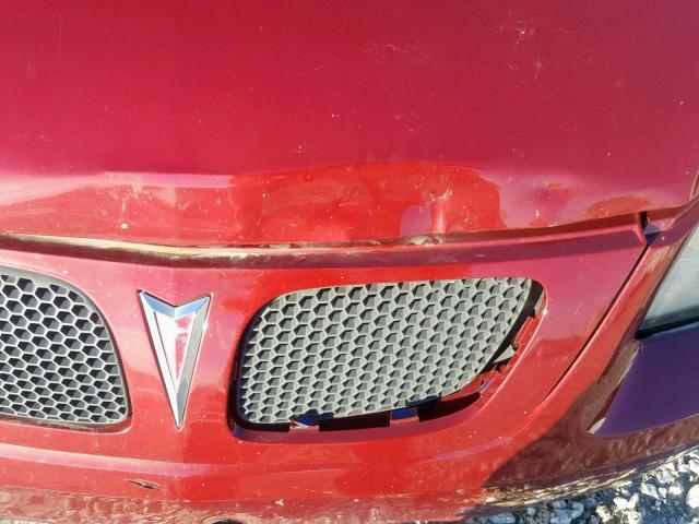 1G2AL18F387243030 - 2008 PONTIAC G5 RED photo 9