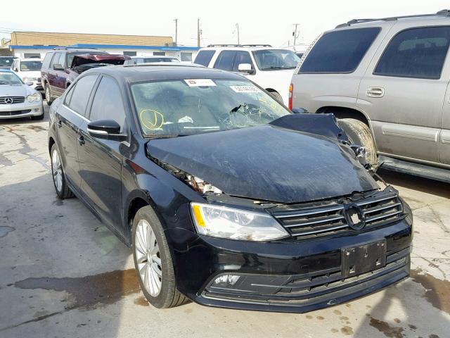 3VWL07AJ8GM232279 - 2016 VOLKSWAGEN JETTA SEL BLACK photo 1