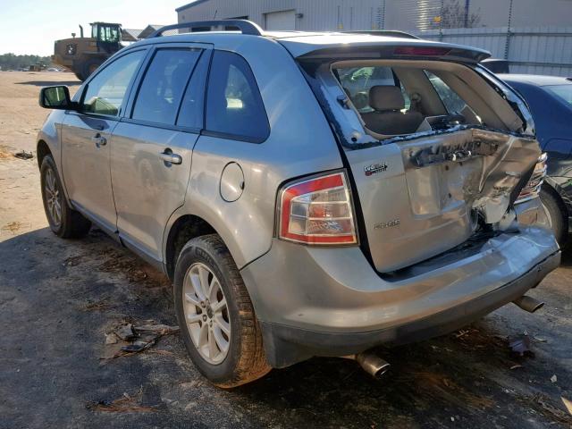 2FMDK38C97BB17334 - 2007 FORD EDGE SEL SILVER photo 3