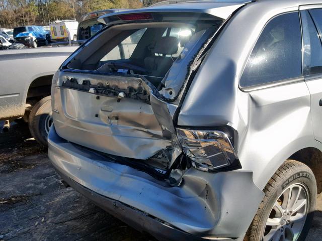 2FMDK38C97BB17334 - 2007 FORD EDGE SEL SILVER photo 9