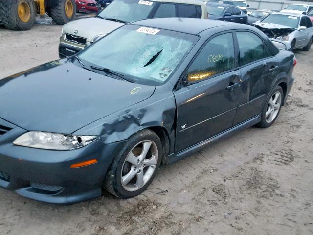 1YVHP80D055M16246 - 2005 MAZDA 6 S GRAY photo 9