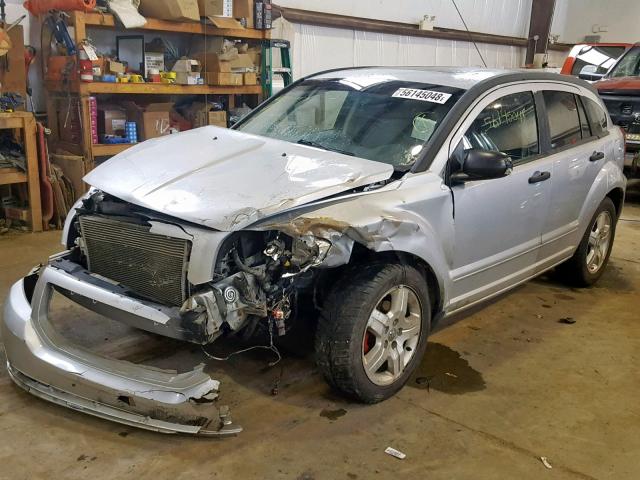 1B3HB48B27D581273 - 2007 DODGE CALIBER SX SILVER photo 2