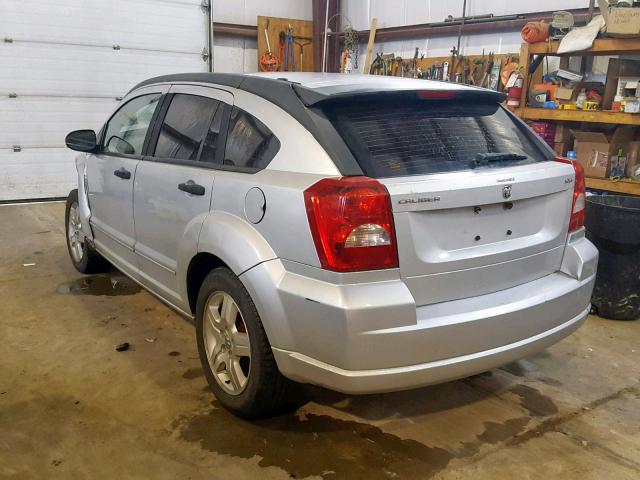 1B3HB48B27D581273 - 2007 DODGE CALIBER SX SILVER photo 3