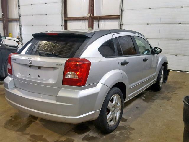 1B3HB48B27D581273 - 2007 DODGE CALIBER SX SILVER photo 4