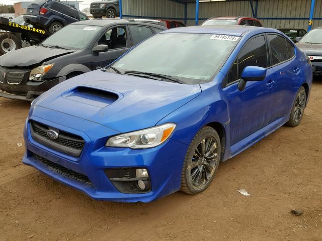 JF1VA1D65F9810340 - 2015 SUBARU WRX PREMIU BLUE photo 2