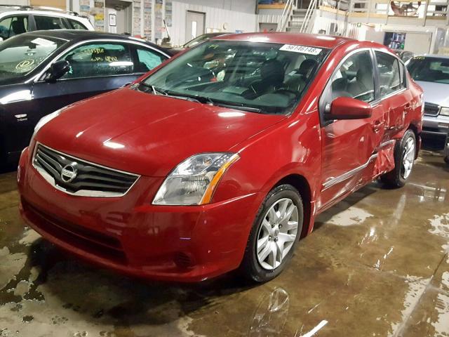 3N1AB6AP8CL711601 - 2012 NISSAN SENTRA 2.0 RED photo 2