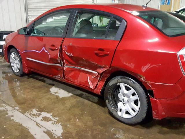 3N1AB6AP8CL711601 - 2012 NISSAN SENTRA 2.0 RED photo 9